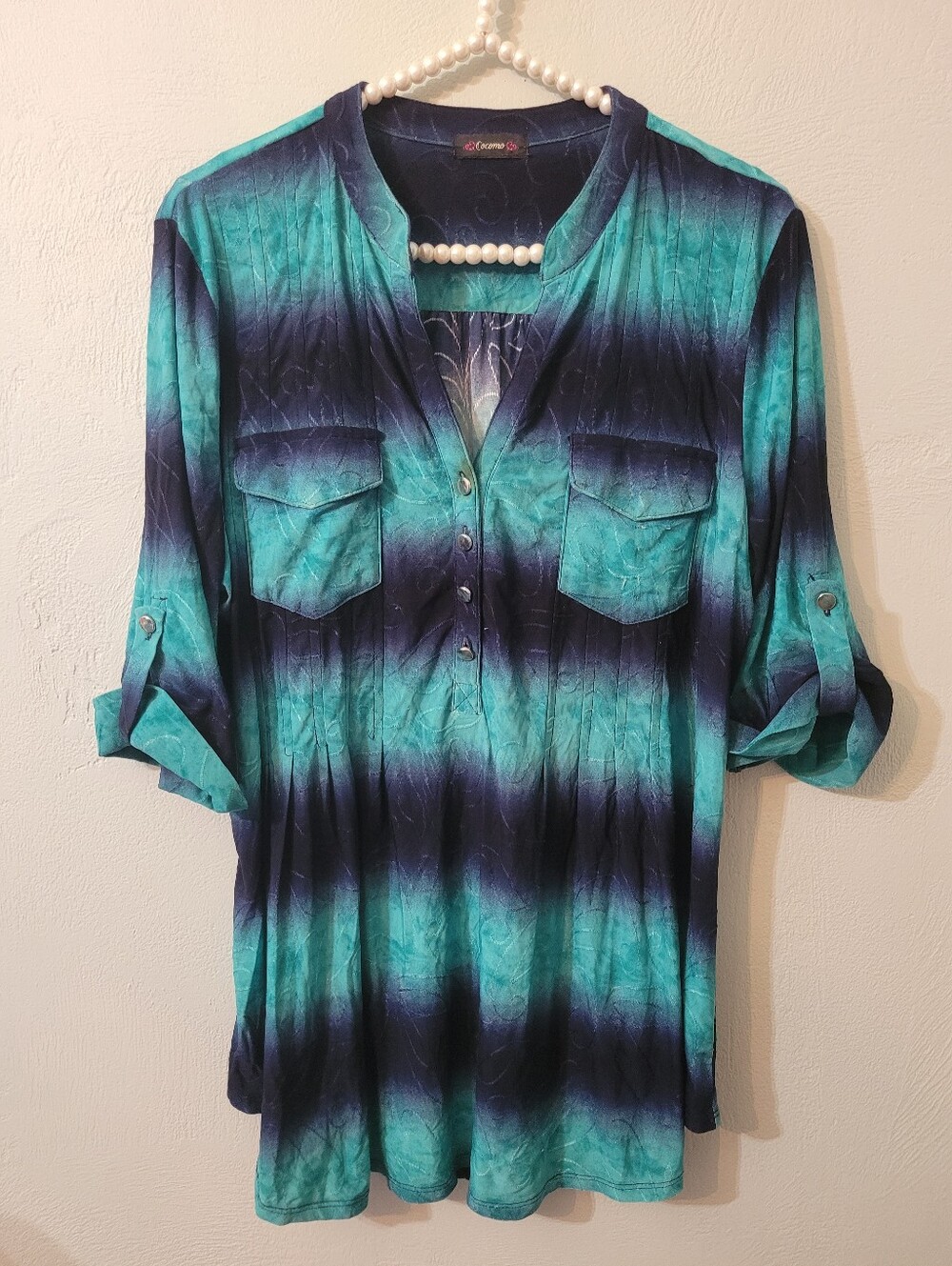 Cocomo Unique Tie-dye Blouse Size XL!